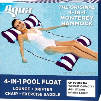 Amazon has Aqua Original 4-in-1 Monterey Hammock Pool Float & Water Hammock